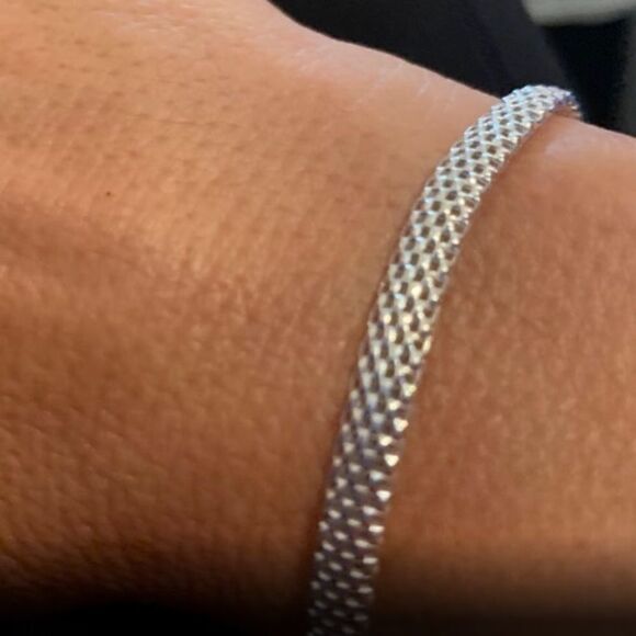 NEW 925 Sterling Silver Mesh Bracelet - Picture 4 of 7